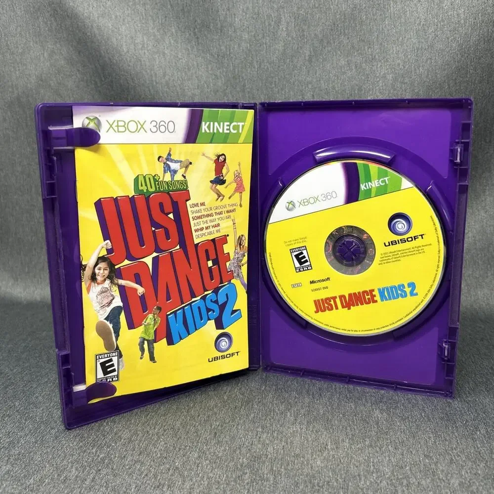2011 Just Dance Kids 2 Xbox 360 Kinect Game CIB Complete Kids Dance Party READ
